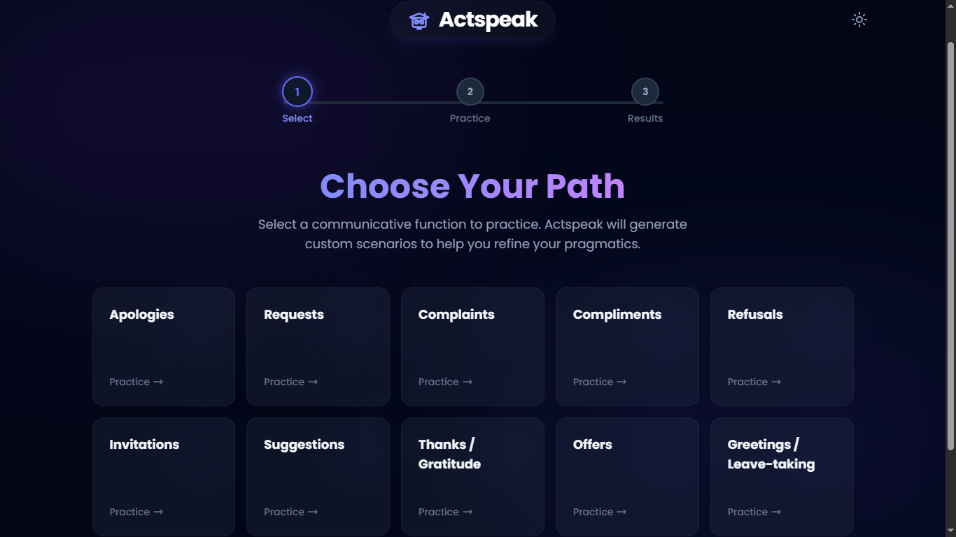 ActSpeak app preview