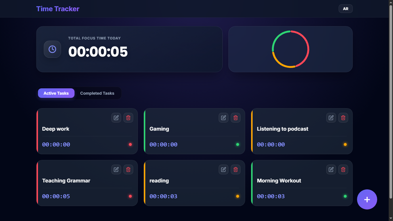 Time Tracker app preview